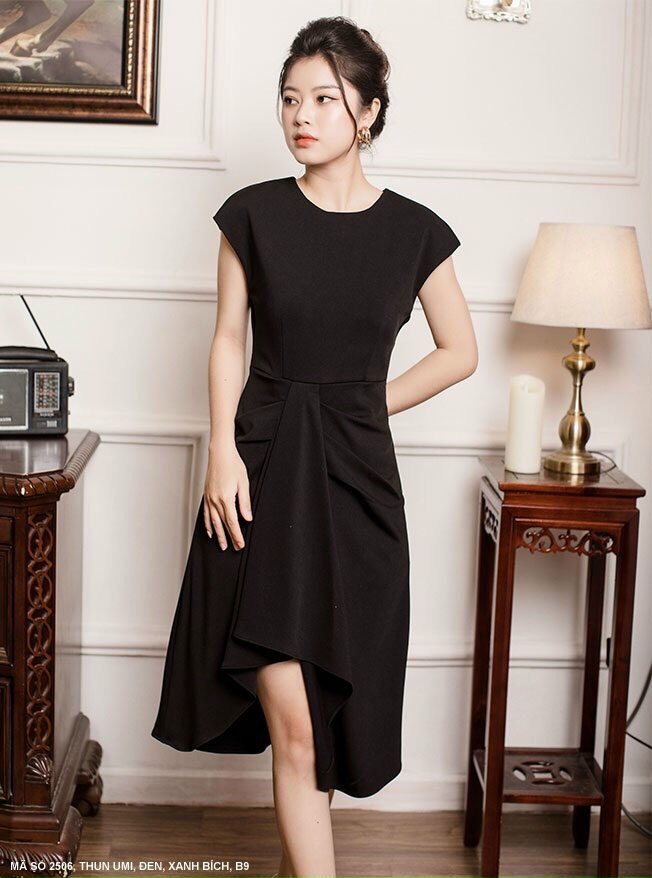 Đầm Dơi Váy Xếp - D2506